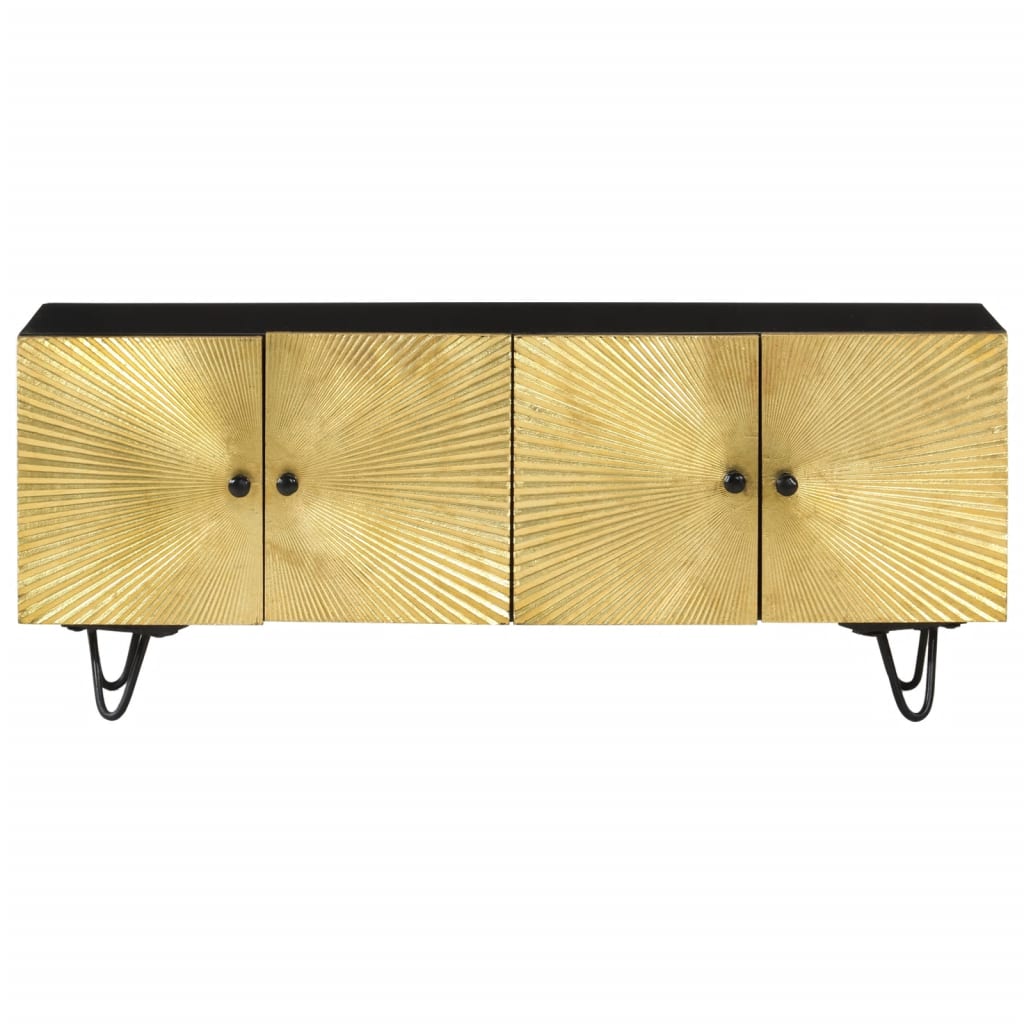 vidaXL Mueble de TV madera maciza de mango 110x30x45 cm - Image 4