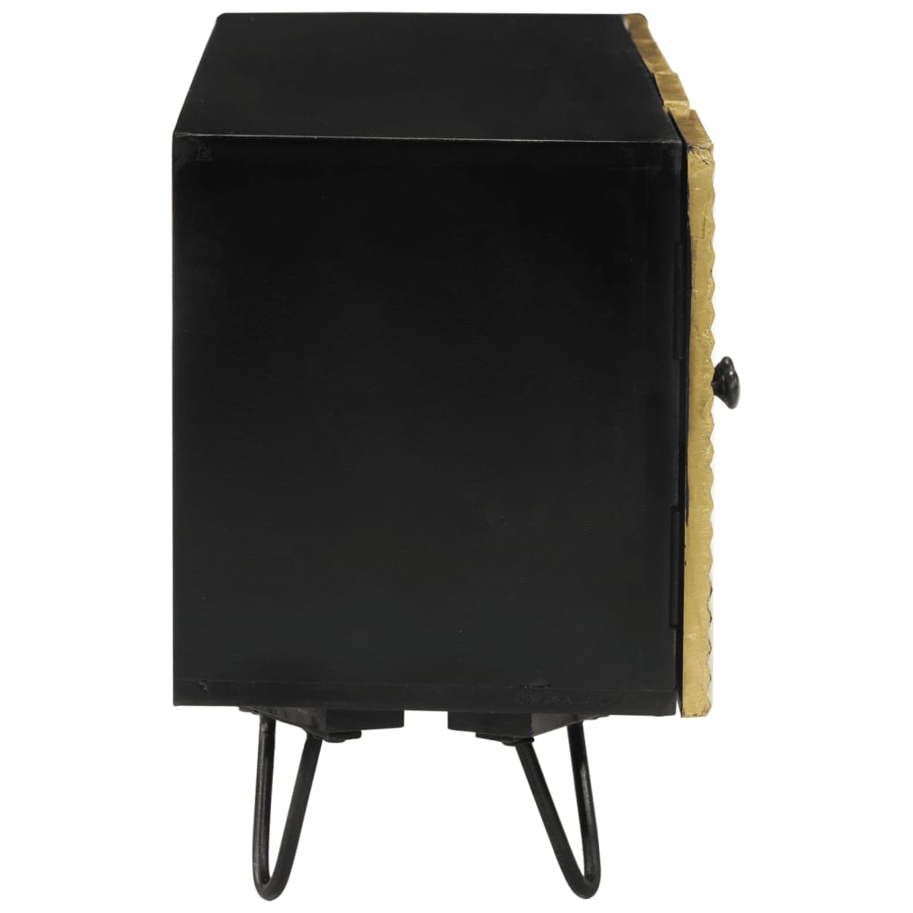 vidaXL Mueble de TV madera maciza de mango 110x30x45 cm - Image 5