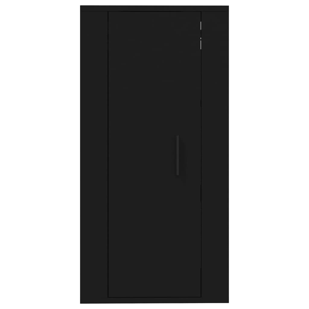 vidaXL Mueble para TV de pared negro 40x34,5x80 cm - Image 5