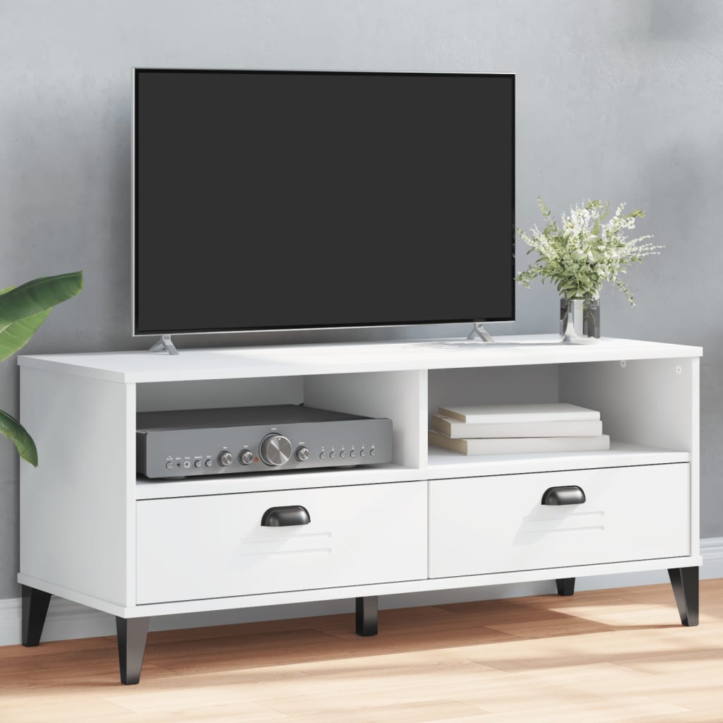 vidaXL Mueble para TV VIKEN madera de ingeniería blanco