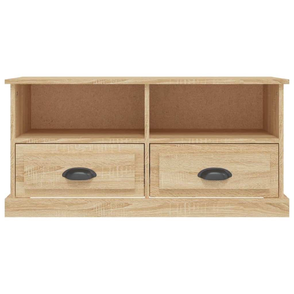 vidaXL Mueble para TV madera contrachapada roble Sonoma 93x35,5x45 cm - Image 6