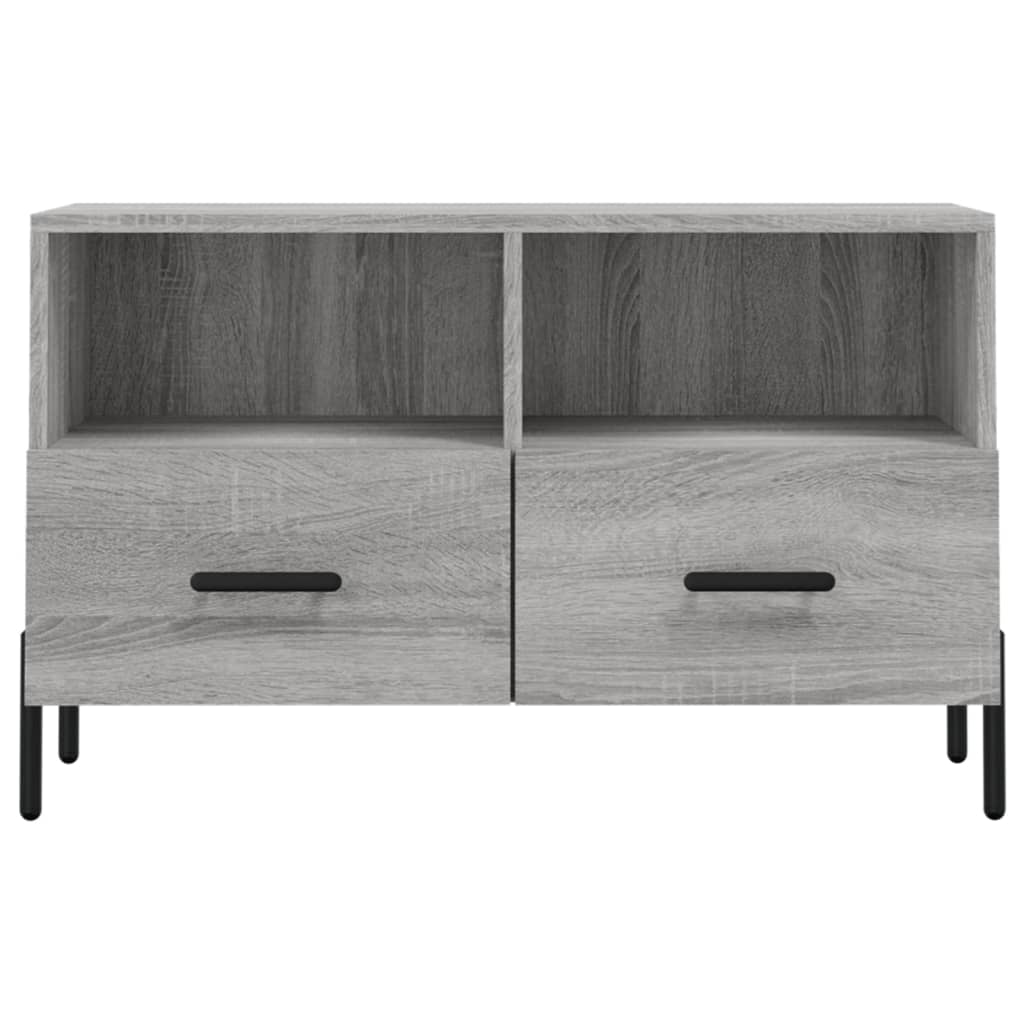 vidaXL Mueble de TV madera de ingeniería gris Sonoma 80x36x50 cm - Image 5