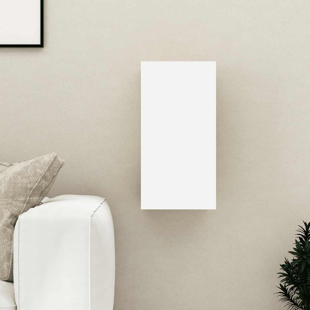 vidaXL Mueble para TV madera contrachapada blanco y roble 30,5x30x60cm