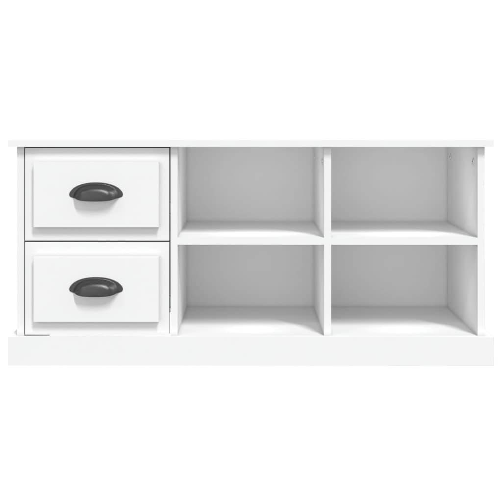 vidaXL Mueble para TV madera contrachapada blanco 102x35,5x47,5 cm - Image 6