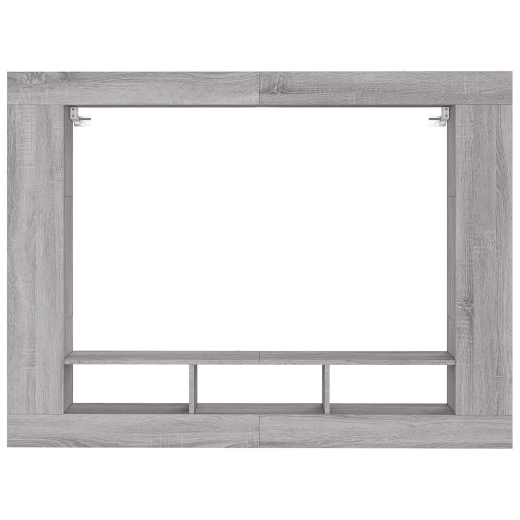 vidaXL Mueble de TV madera de ingeniería gris Sonoma 152x22x113 cm - Image 4