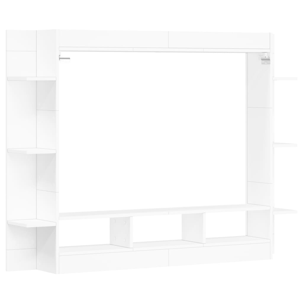 vidaXL Mueble para TV madera de ingeniería blanco 152x22x113 cm - Image 6