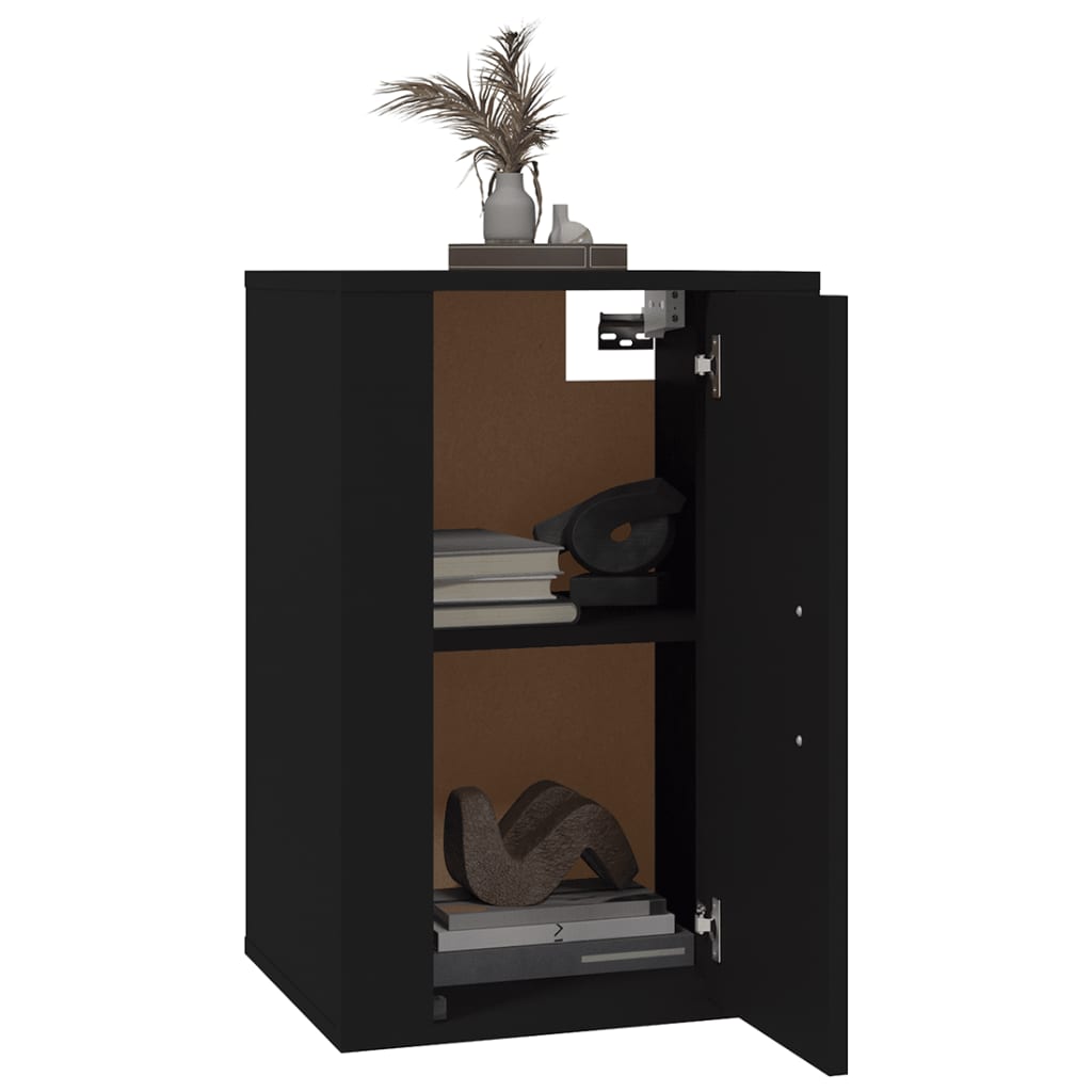 vidaXL Mueble para TV de pared negro 40x34,5x60 cm - Image 3