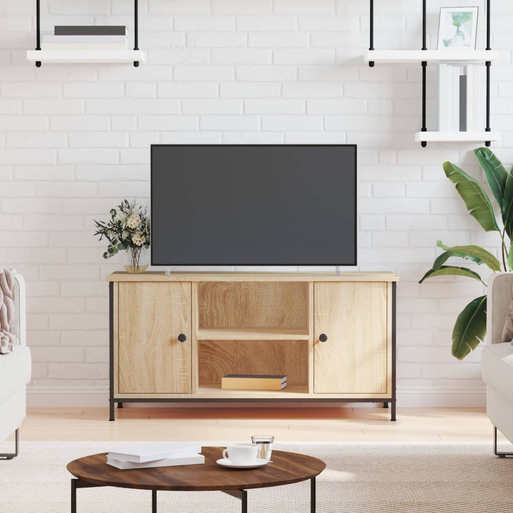 vidaXL Mueble para TV madera contrachapada roble Sonoma 100x40x50 cm