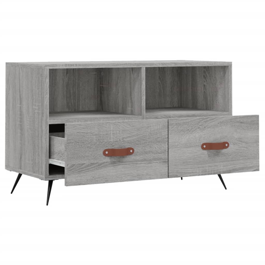 vidaXL Mueble de TV madera de ingeniería gris Sonoma 80x36x50 cm - Image 6