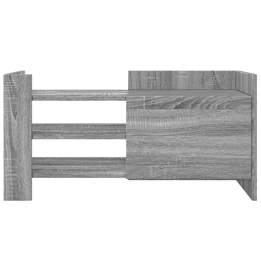 vidaXL Mueble de TV madera de ingeniería gris Sonoma 80x35x40 cm - Image 4