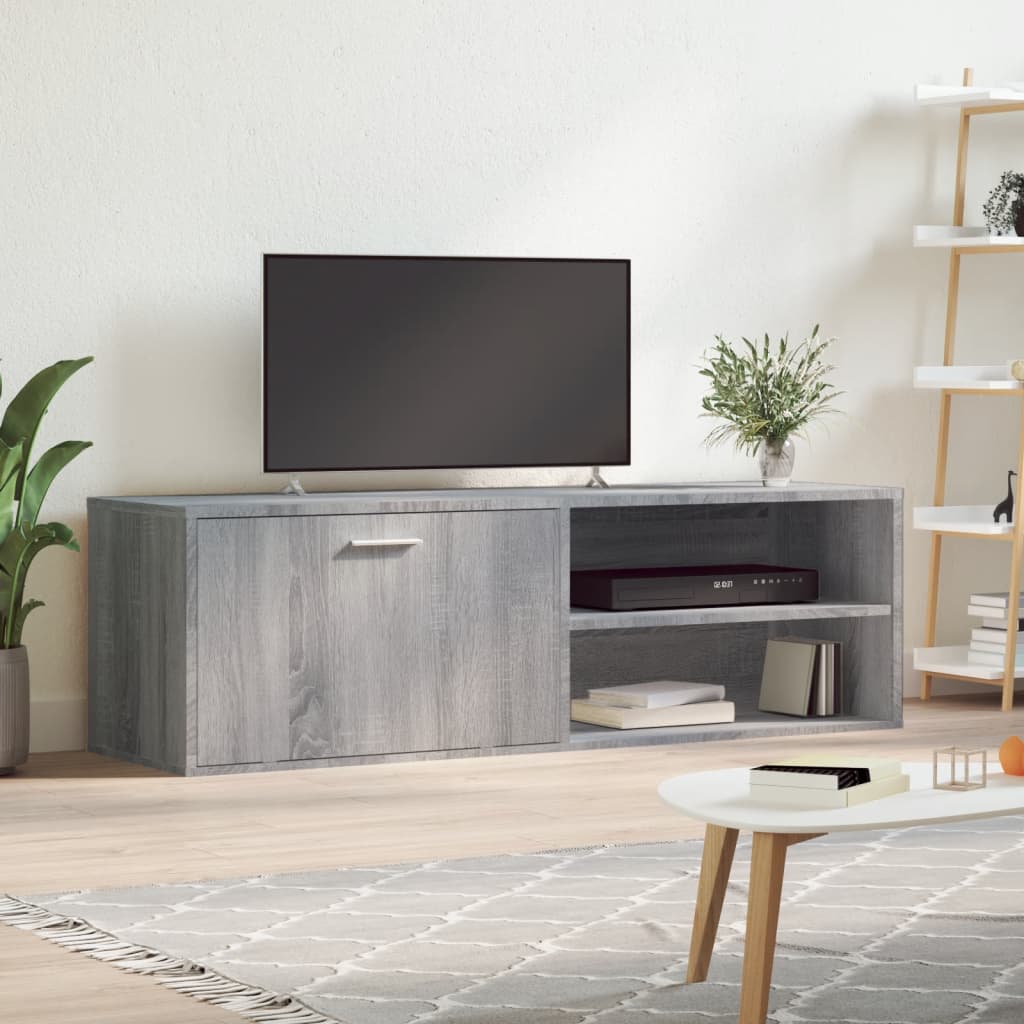 vidaXL Mueble de TV de madera de ingeniería gris sonoma 120x34x37 cm
