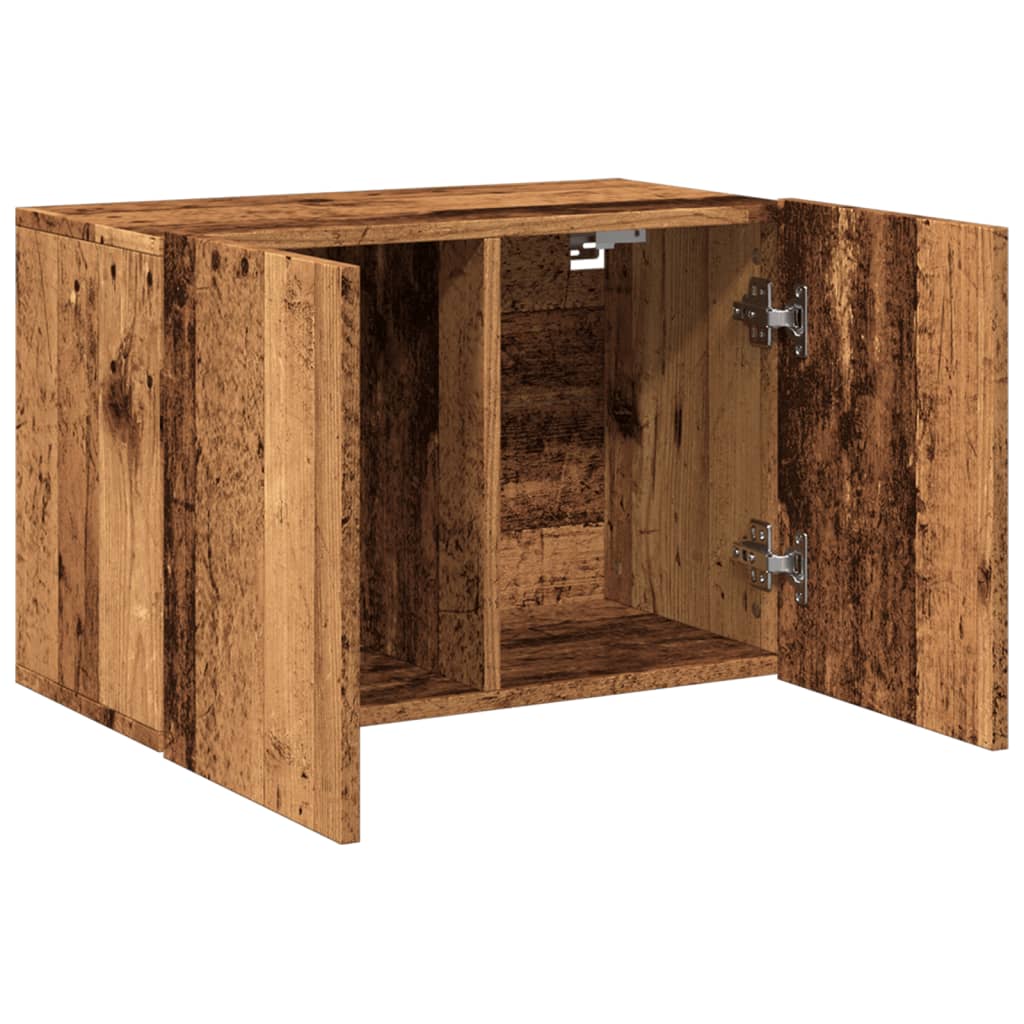 vidaXL Mueble para TV de pared madera envejecida 60x30x41 cm - Image 6