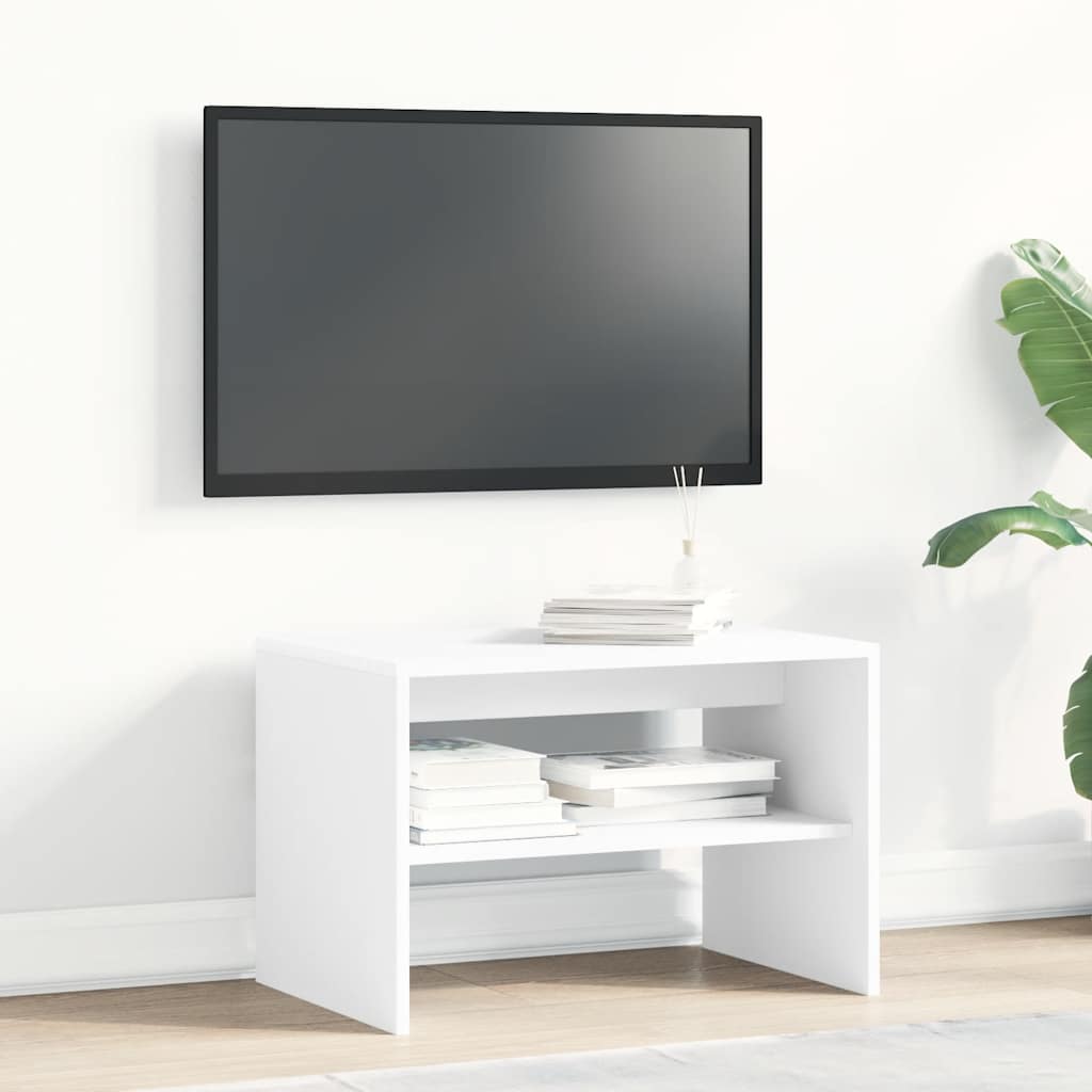 vidaXL Mueble para TV madera contrachapada blanco 60x40x40 cm - Image 3