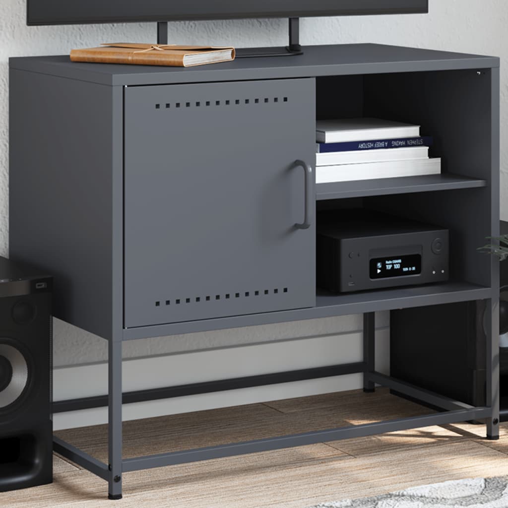 vidaXL Mueble para TV de acero rosa 100,5x39x60,5 cm