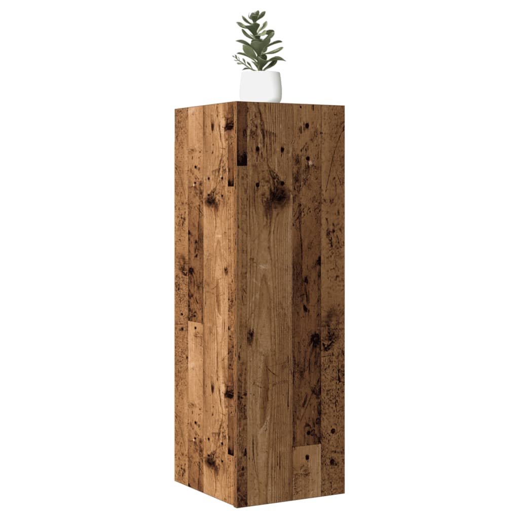 vidaXL Mueble para TV madera de ingeniería envejecida 30,5x30x90 cm
