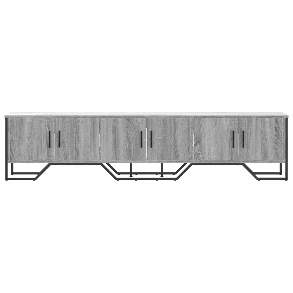 vidaXL Mueble de TV madera de ingeniería gris Sonoma 180x34x41 cm - Image 4