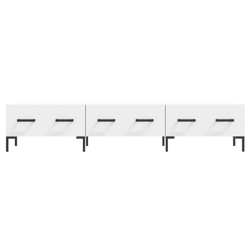 vidaXL Mueble de TV madera de ingeniería blanco 150x36x30 cm - Image 5