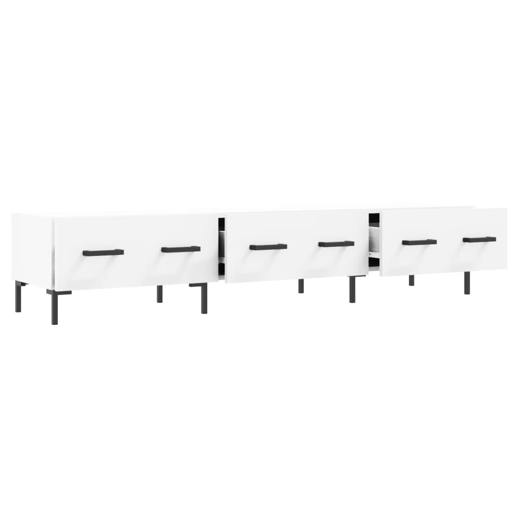 vidaXL Mueble de TV madera de ingeniería blanco 150x36x30 cm - Image 6