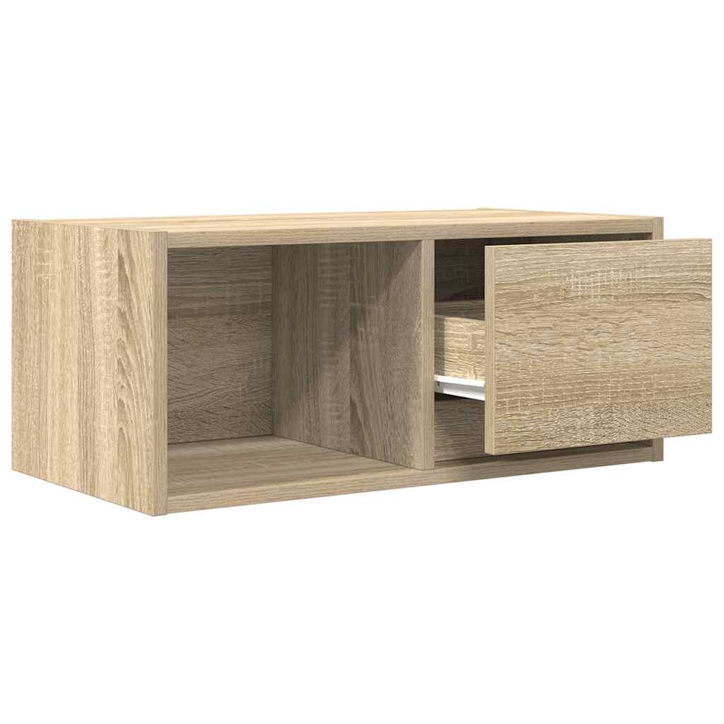vidaXL Mueble para TV madera contrachapada roble ahumado 60x31x25,5 cm - Image 5