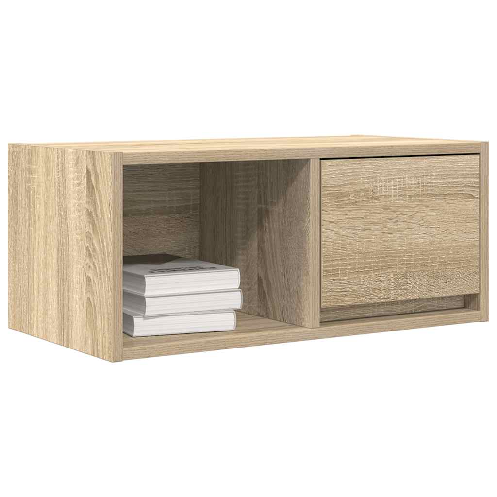 vidaXL Mueble para TV madera contrachapada roble ahumado 60x31x25,5 cm - Image 4