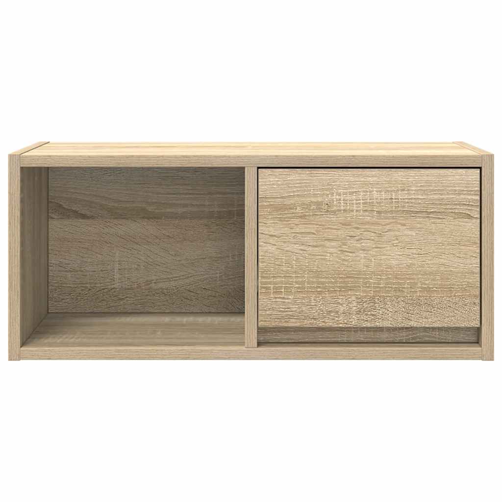 vidaXL Mueble para TV madera contrachapada roble ahumado 60x31x25,5 cm - Image 6