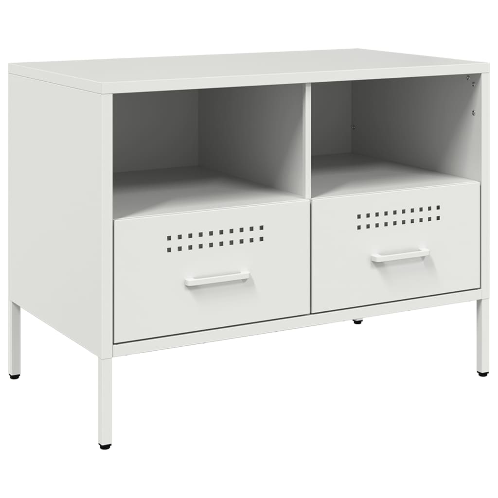 vidaXL Muebles para TV 2 unidades acero blanco 68x39x50,5 cm - Image 6