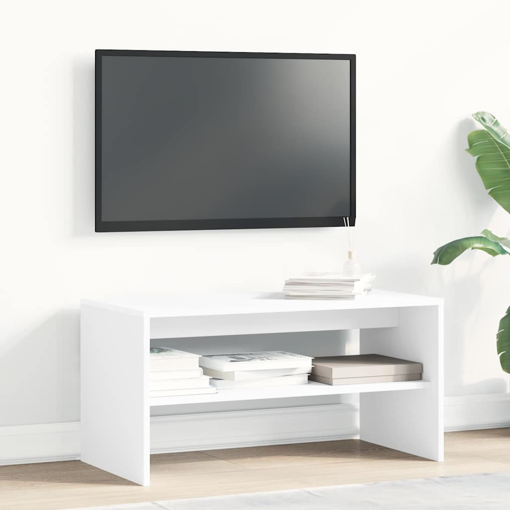 vidaXL Mueble para TV madera contrachapada blanco 80x40x40 cm - Image 3