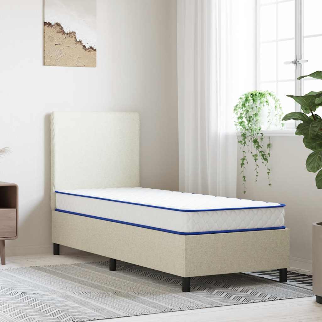 vidaXL Colchón de espuma viscoelástica blanco 80x200x17 cm suave