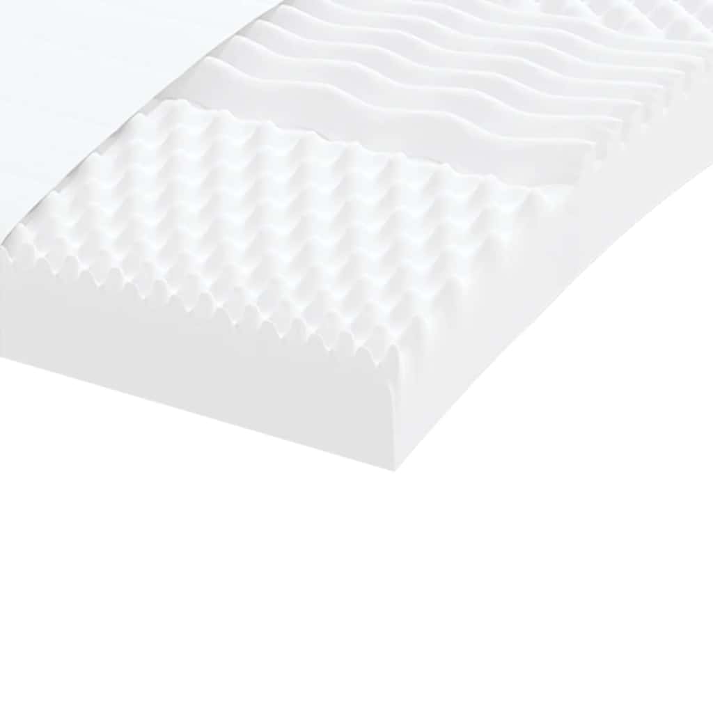 vidaXL Colchón de espuma de 7 zonas dureza 20 ILD blanco 80x160 cm - Image 6