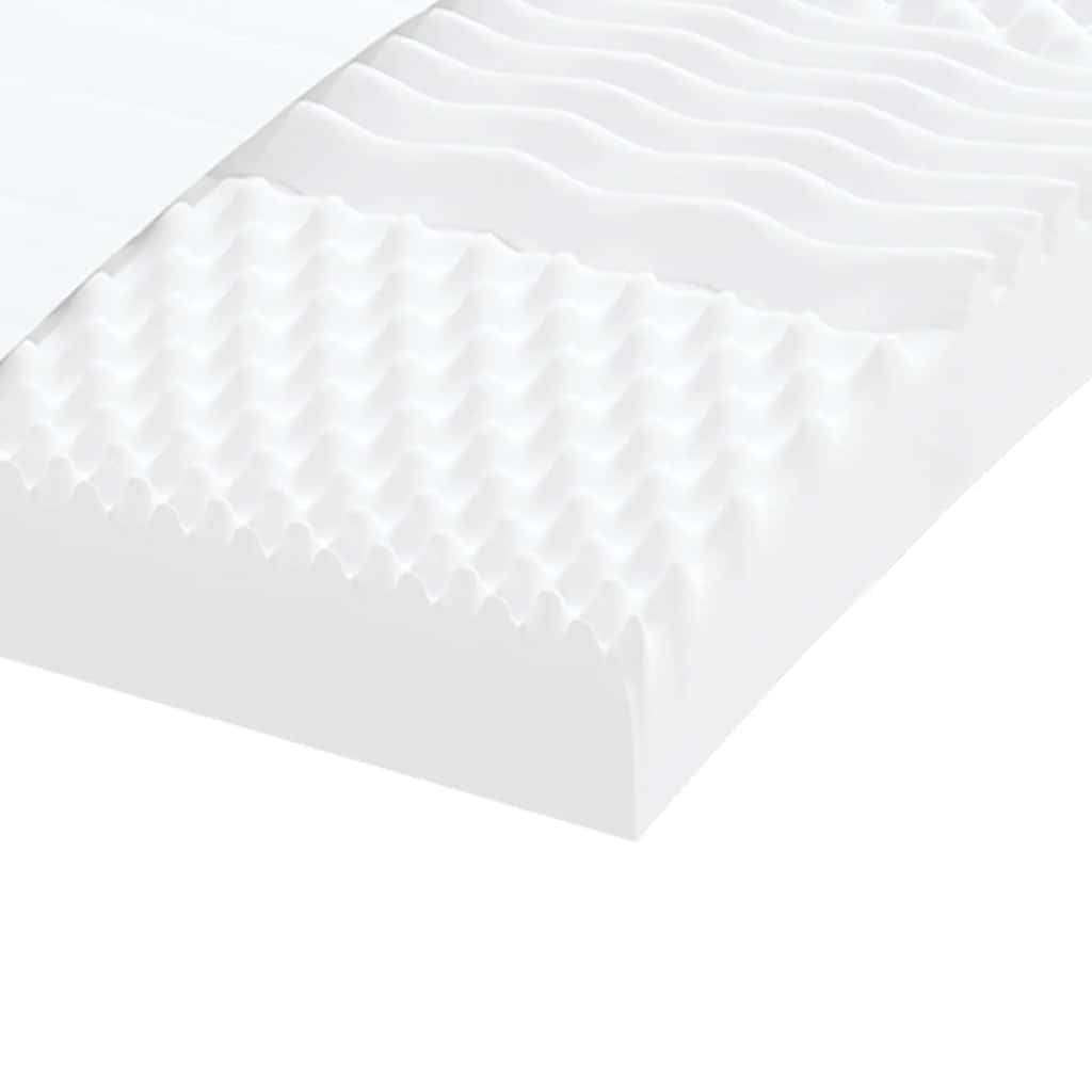 vidaXL Colchón de espuma de 7 zonas dureza 20 ILD blanco 90x220 cm - Image 6