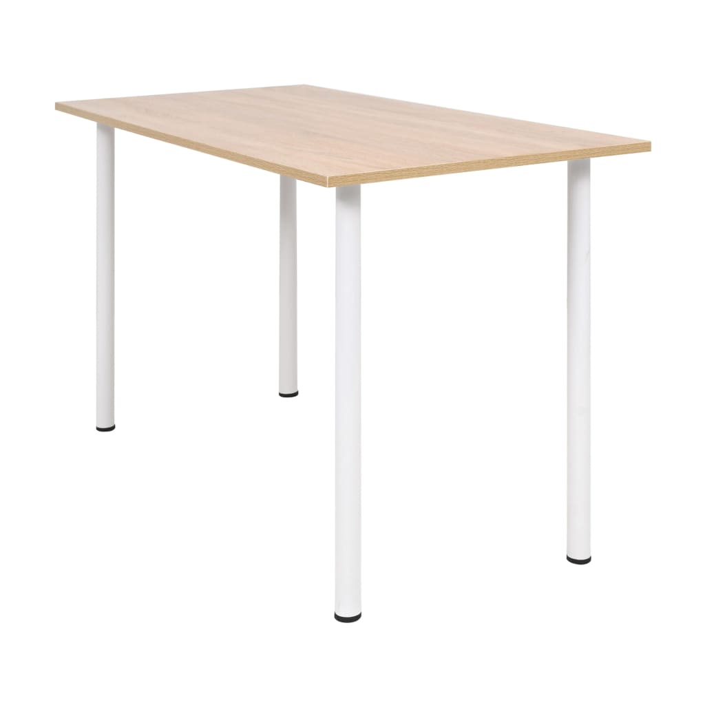 vidaXL Mesa de comedor 120x60x73 cm color roble y blanco