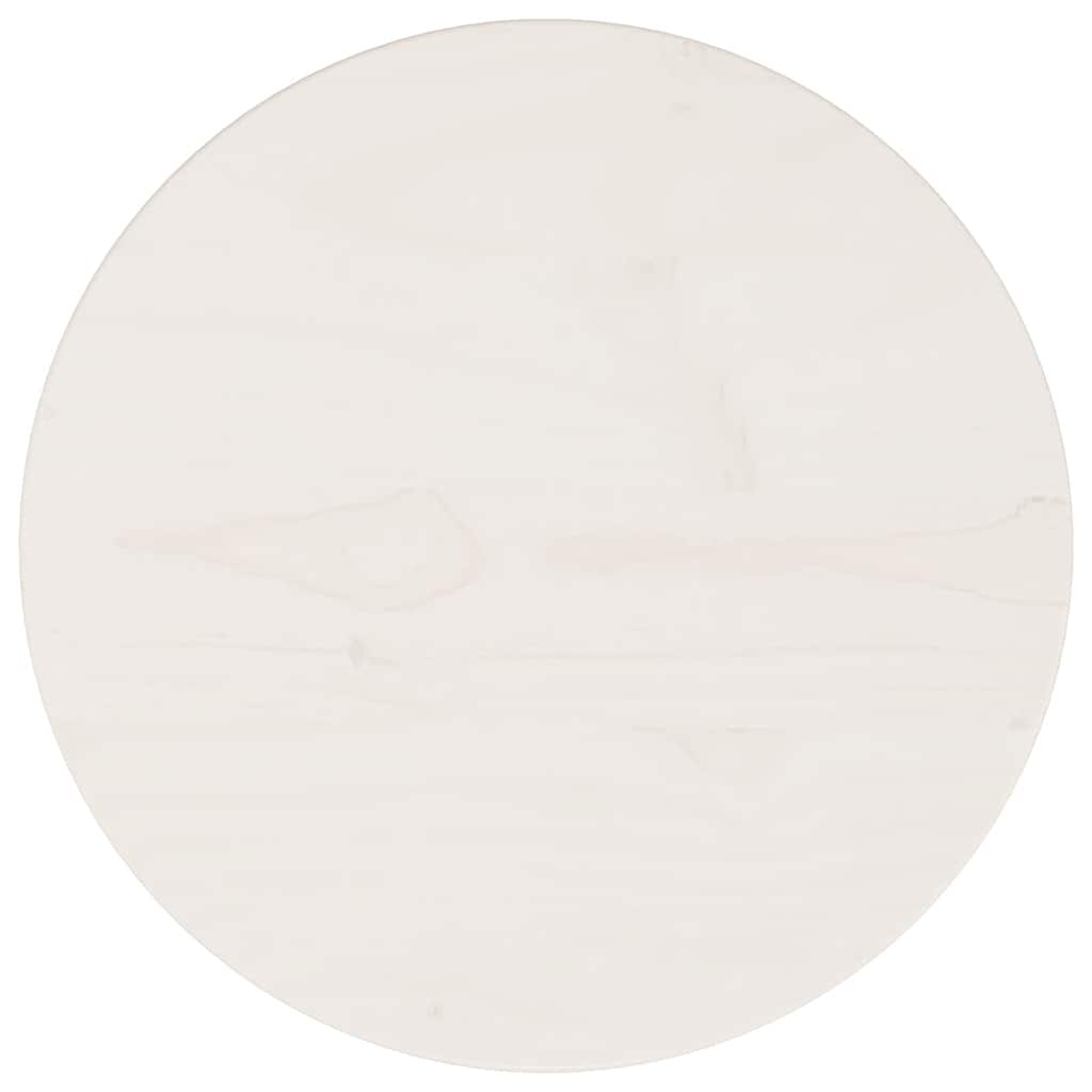 vidaXL Superficie de mesa madera maciza de pino blanco Ø30x2,5 cm