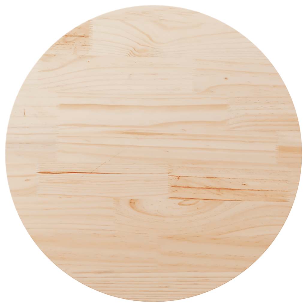 vidaXL Superficie de mesa madera maciza de pino Ø90x2,5 cm