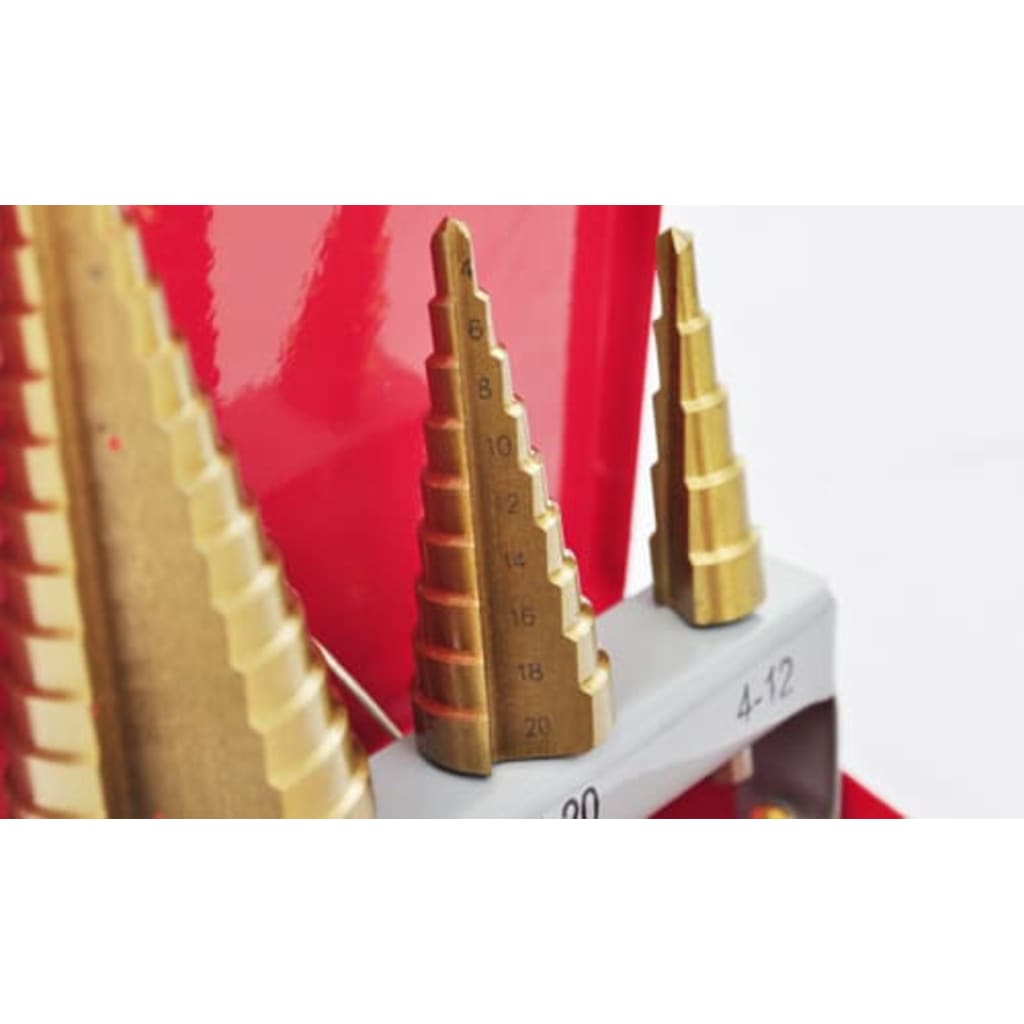 Set De Taladro De Paso Hss Broca Escalonada 3-Piezas Cónica - Image 3