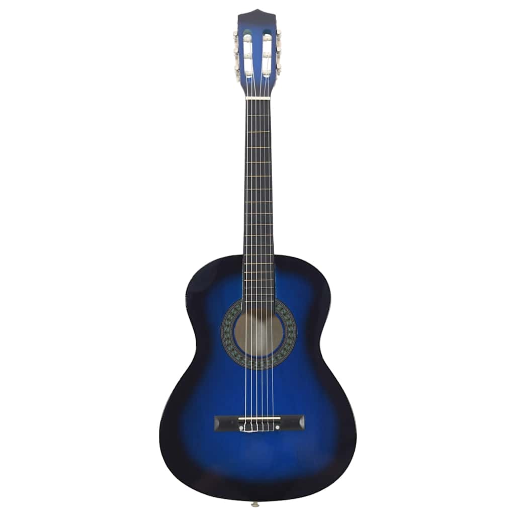 vidaXL Guitarra clásica para principiantes y niños azul 3/4 36" - Image 3