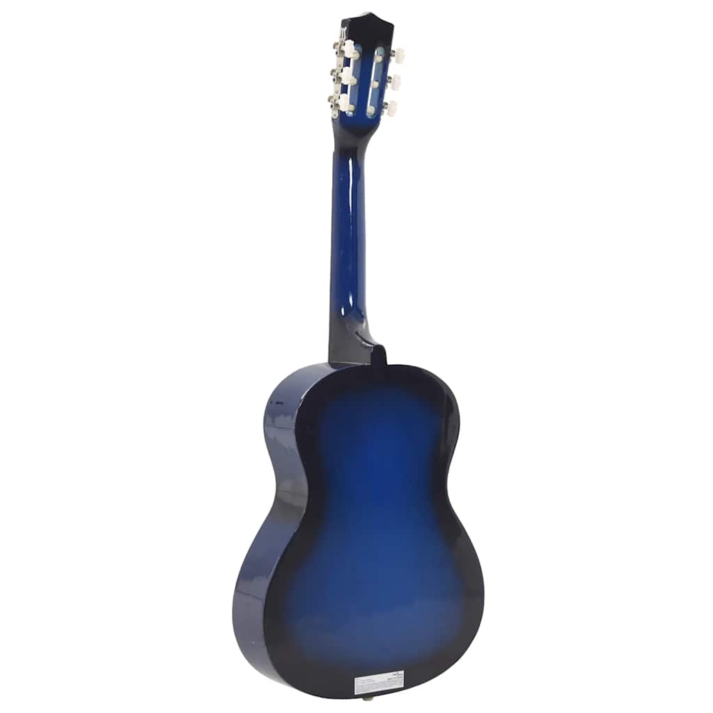 vidaXL Guitarra clásica para principiantes y niños azul 3/4 36" - Image 5