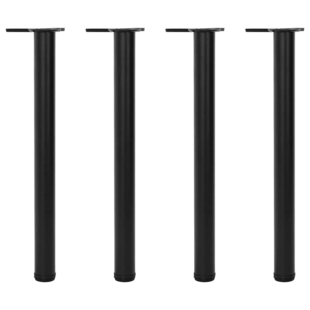 vidaXL Patas de mesa ajustables en 4 alturas negro 710 mm