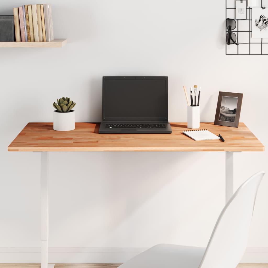 vidaXL Tablero rectangular de madera maciza de haya 100x50x1,5 cm