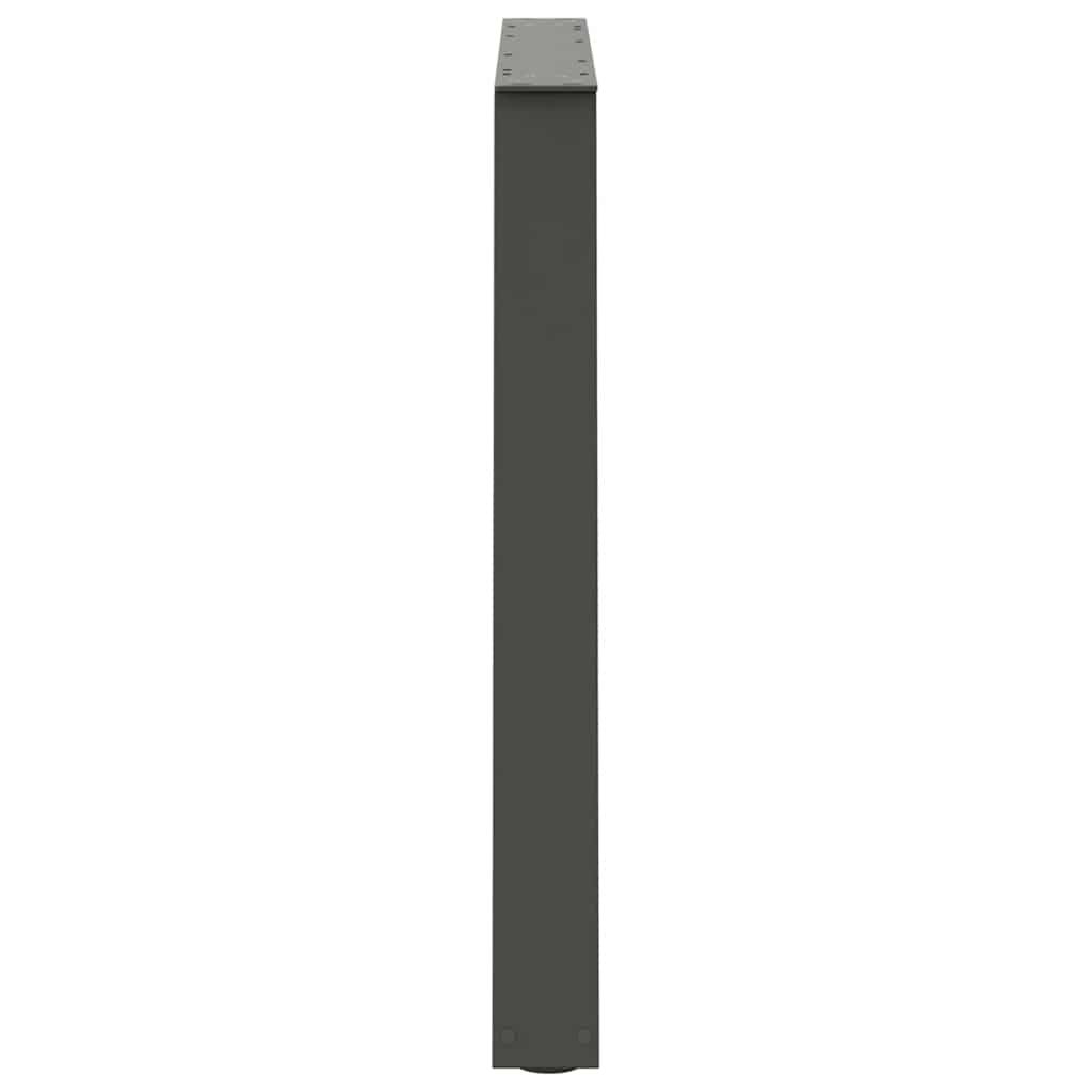 vidaXL Patas para mesa de comedor en forma de V (2 unidades), antracita, 100 x (72-73,3) cm, acero - Image 6