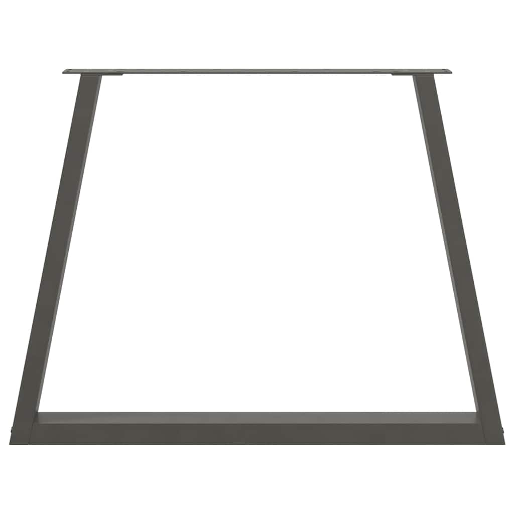 vidaXL Patas para mesa de comedor en forma de V (2 unidades), antracita, 100 x (72-73,3) cm, acero - Image 5