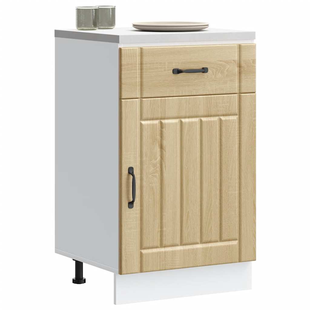 vidaXL Mueble bajo de cocina Lucca roble sonoma