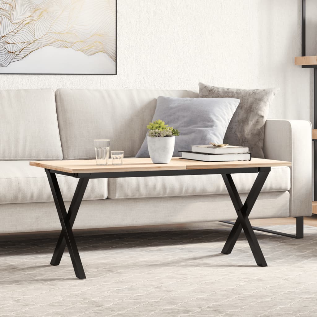 vidaXL Patas de mesa de centro estructura X acero 70x30x43 cm