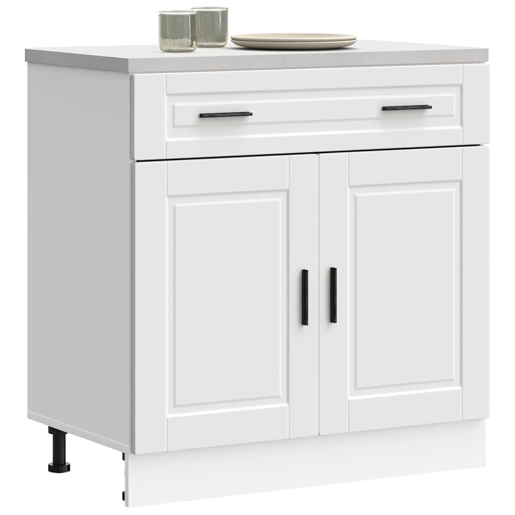 vidaXL Mueble bajo de cocina Porto madera contrachapada blanca