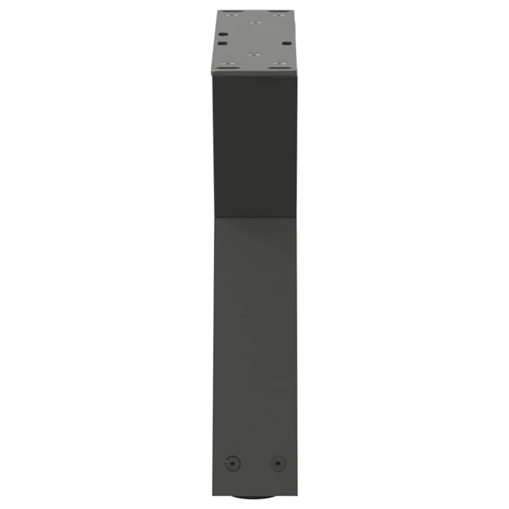 vidaXL Patas para mesa de centro (2 unidades), antracita, 50 x (30-31,3) cm, acero - Image 6