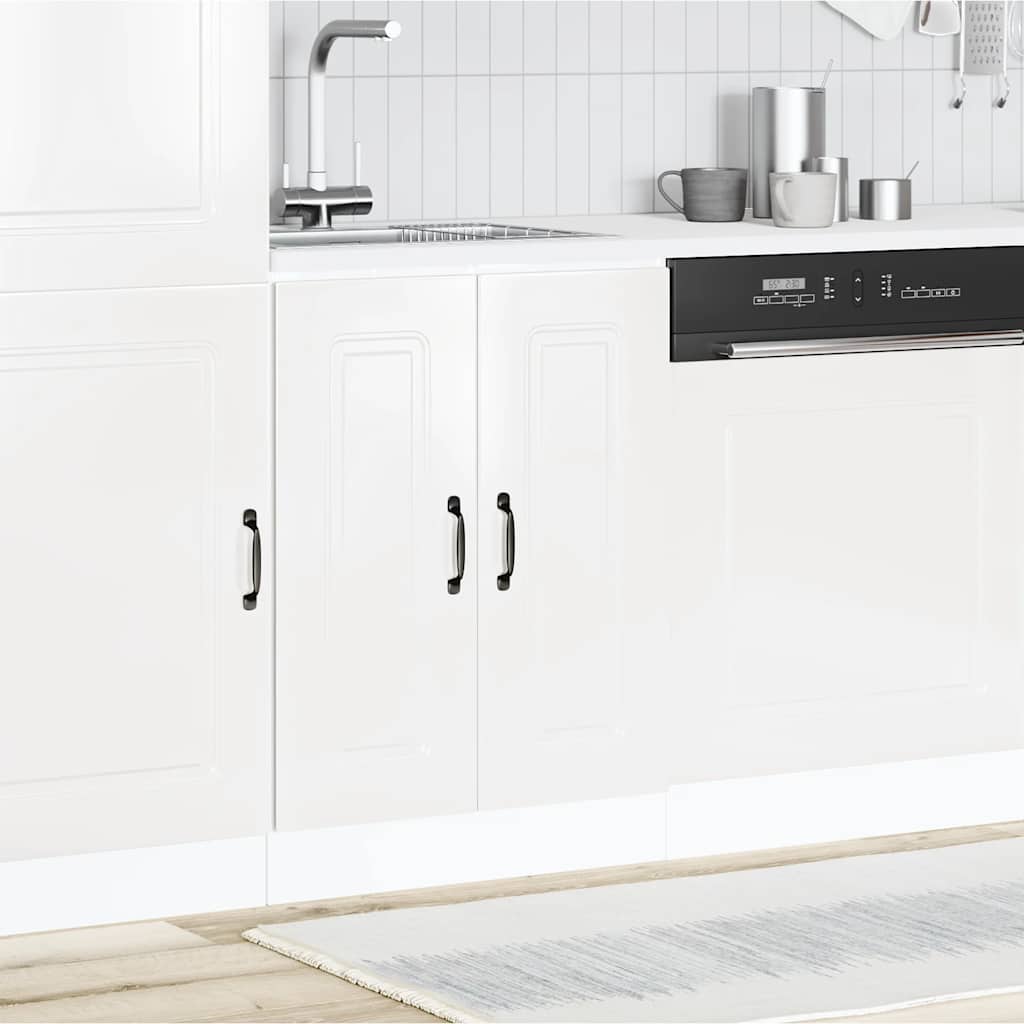 vidaXL Mueble bajo para fregadero Kalmar blanco brillo 60x46x81,5 cm