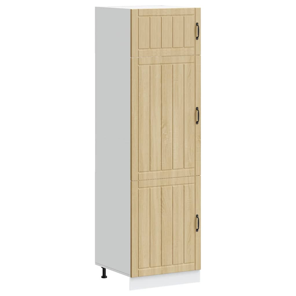 vidaXL Mueble de cocina Lucca de madera contrachapada roble sonoma