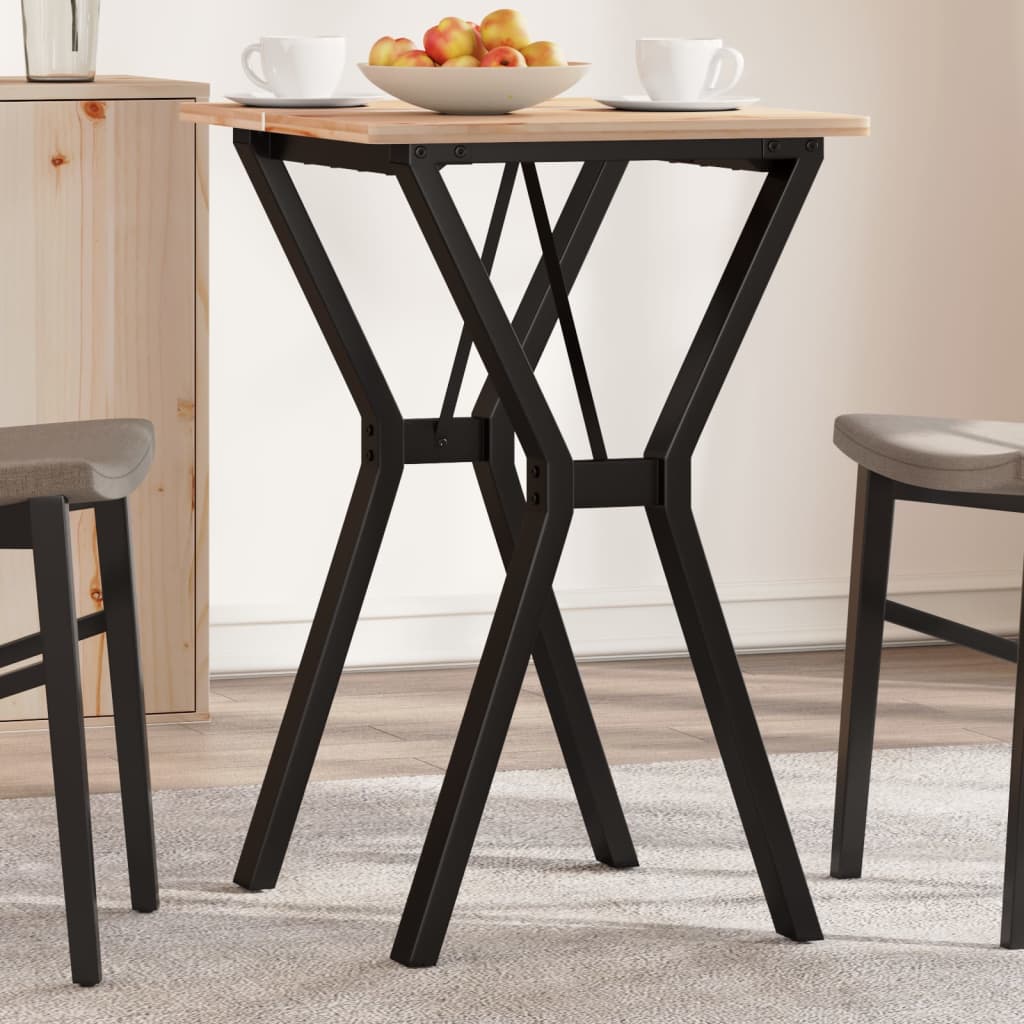 vidaXL Patas de mesa de comedor estructura Y acero 50x40x73 cm