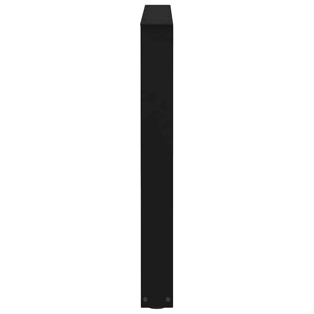 vidaXL Patas para mesa de comedor en forma de V (2 unidades), color negro, 90 x (72-73,3) cm, acero - Image 6