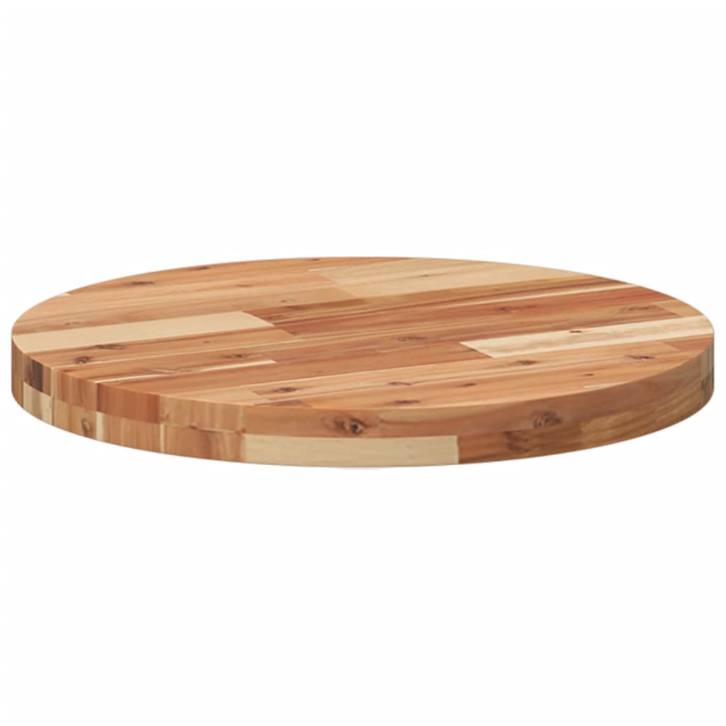 vidaXL Tablero de mesa redondo madera maciza de acacia Ø50x4 cm - Image 5