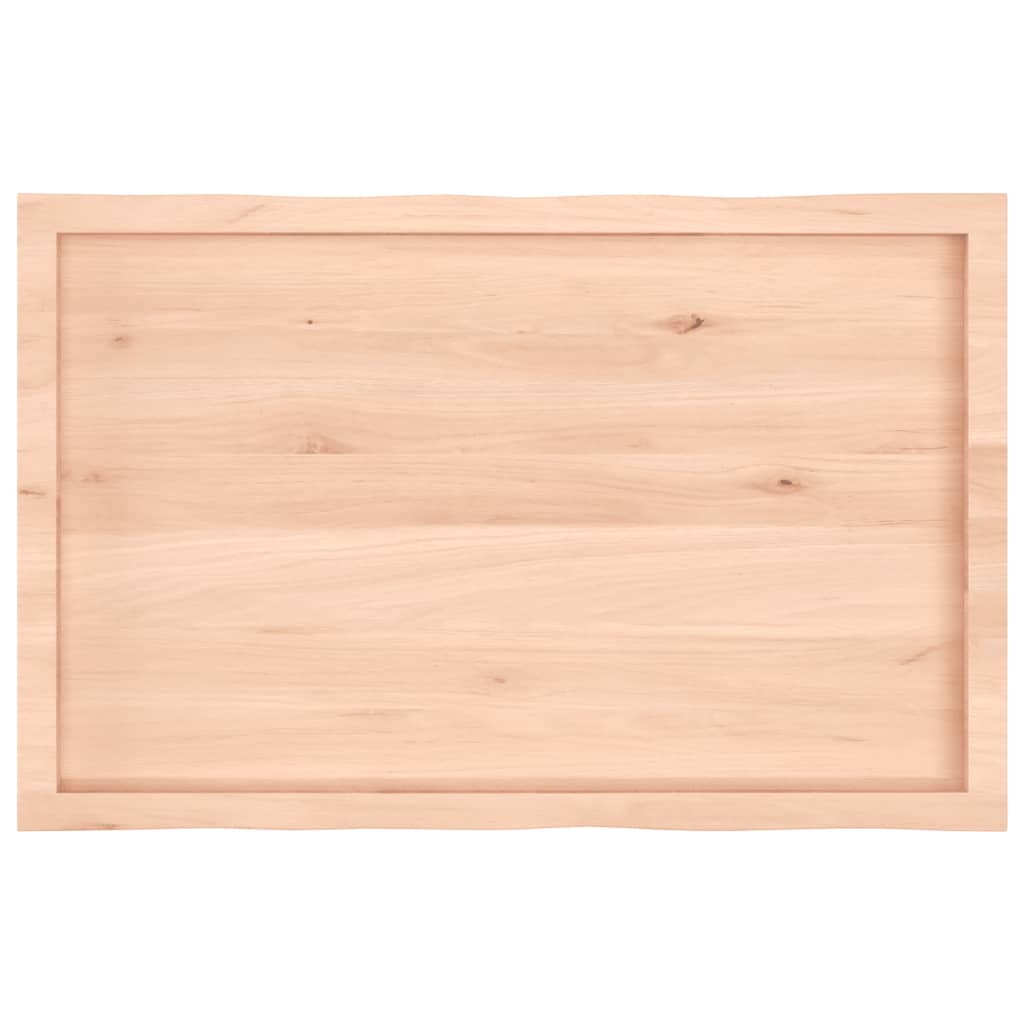 vidaXL Tablero de mesa madera maciza borde natural 100x60x(2-6) cm - Image 5